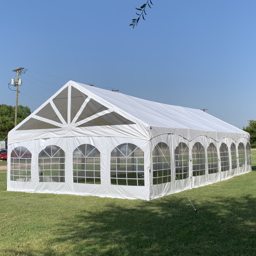 40'x20' PVC Marquee Party Tent - Fire Retardant Heavy Duty Wedding Outdoor Event Tents(7 Storage Bags Included)