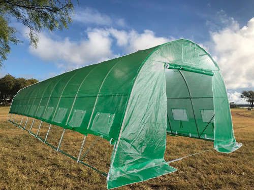 Large Walk-in Nursery Greenhouse - 40'x13' with Round Arch 