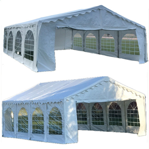 26'x16' Budget PE Party Tent, Storage Bags (3 Options)
