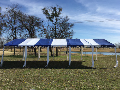 32'x16' Budget PVC Wedding Party Tent - Blue - Storage Bags Sold Separately