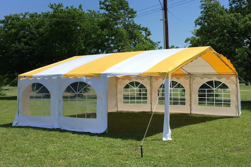 20'x20' Budget PVC Wedding Party Tent - Yellow