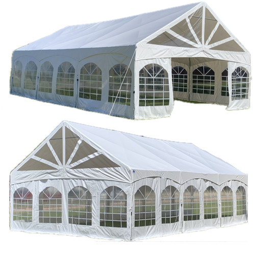 30'x20' PVC Marquee Party Tent - Fire Retardant Heavy Duty Wedding Outdoor Event Tents(6 Storage Bags Included)