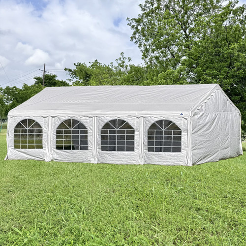 26'x16' Budget PE Party Tent - White - B Model
