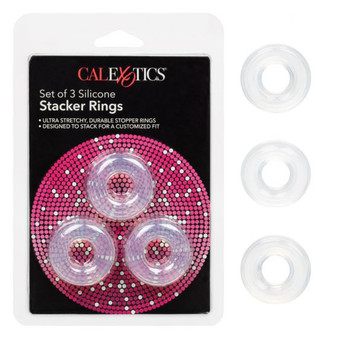 CE SET OF 3 SILICONE STACKER RINGS