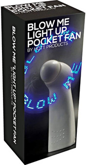 BLOW ME LIGHT UP POCKET FAN WHT