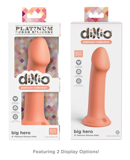 DILLIO PLAT BIG HERO 6IN DILDO