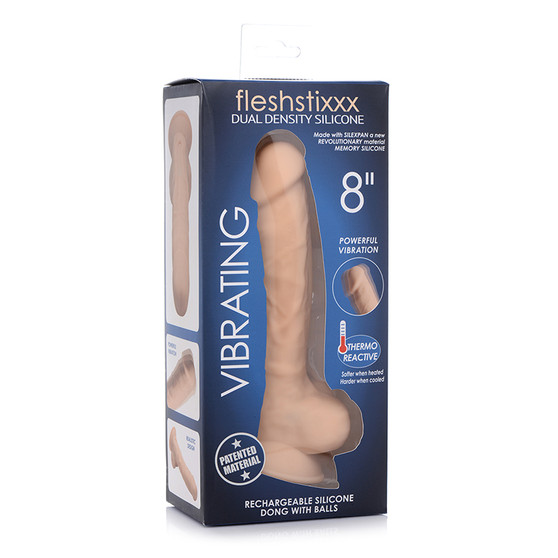 FLESHSTIXXX 8IN W/BALLS VIBE 