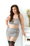 FL 647X LAYNE 2PC SKIRT SET GREY