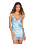 DG 10532 SATIN CHEMISE SKY AST