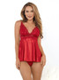 ESCANTE SATIN BABYDOLL RED ASST