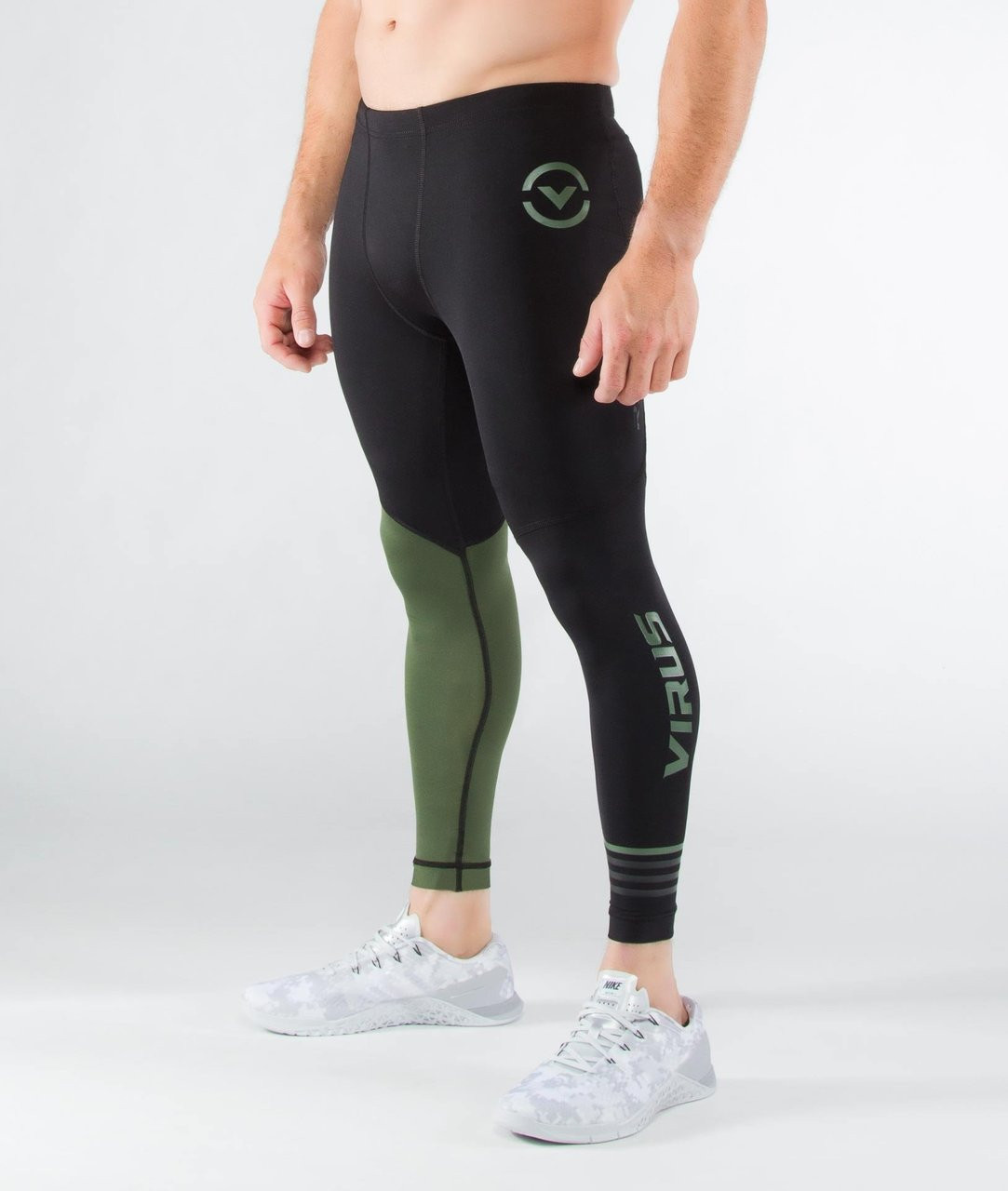 green nike compression pants