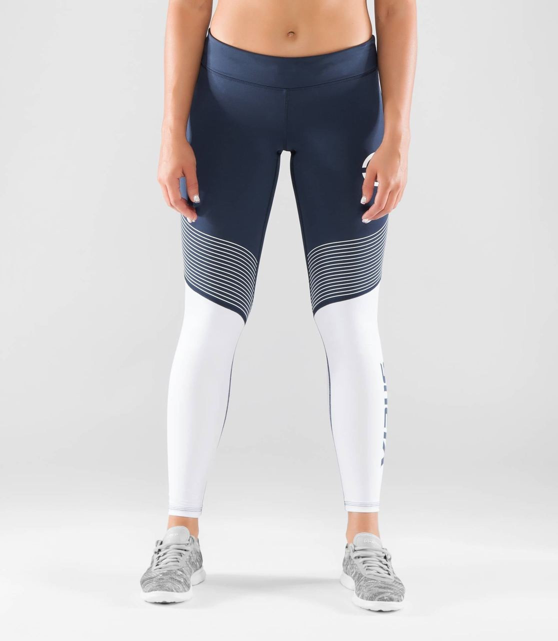 VIRUS WOMEN'S STAY COOL V2 COMPRESSION PANT (ECO21.5)- NAVY/WHITE - Battle  Box HQ