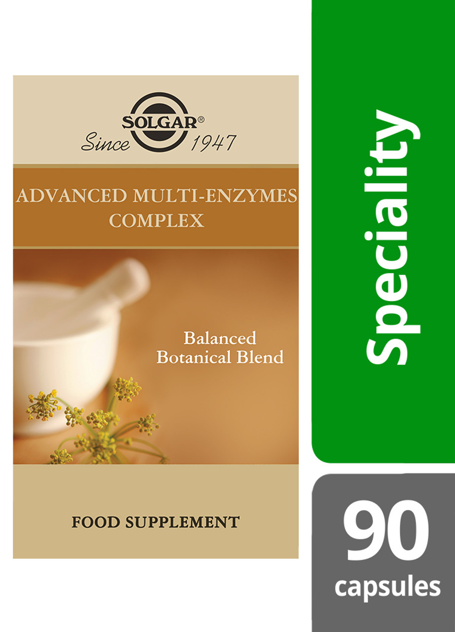 Solgar® Advanced MultiEnzyme Complex Vegetable Capsules Pack of 90