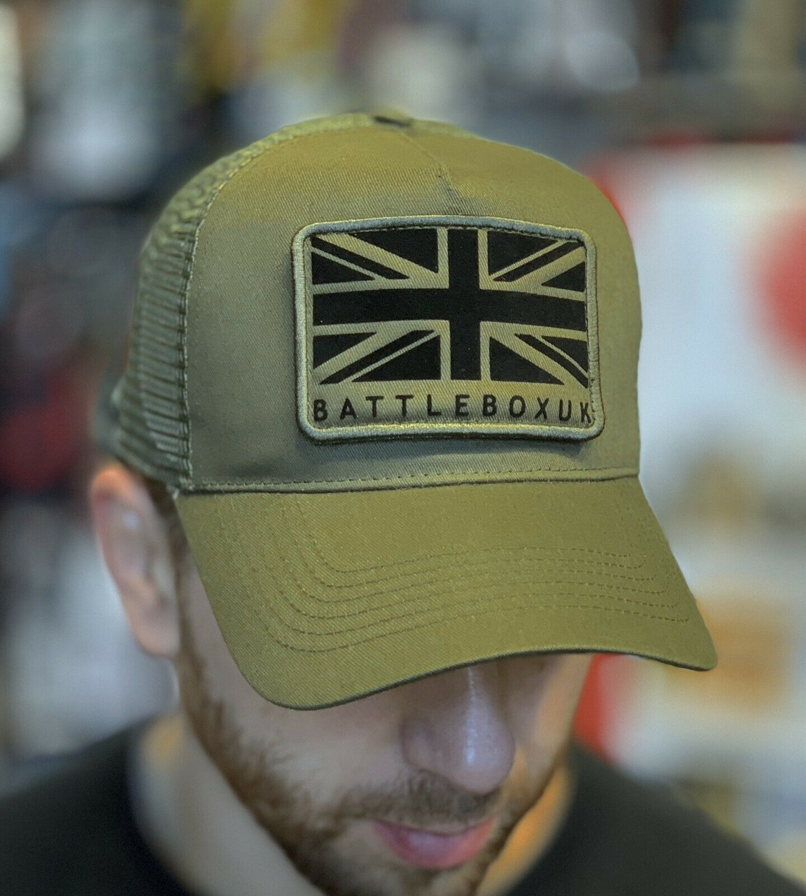 military green snapback