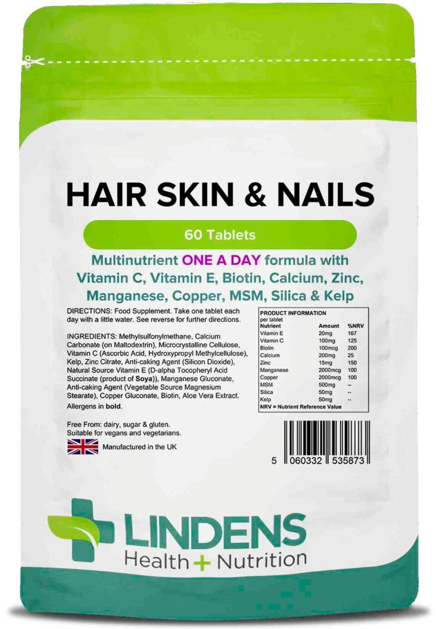 Lindens Health Nutrition Hair Skin Nails One A Day 60 Tablets Battle Box Uk Lindens Health Nutrition Hair Skin Nails One A Day 60 Tablets Battle Box Uk