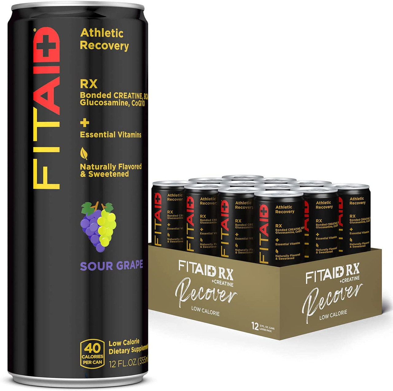 FITAID ® RX Athletic Recovery SOUR GRAPE - BONDED CREATINE + BCAAS