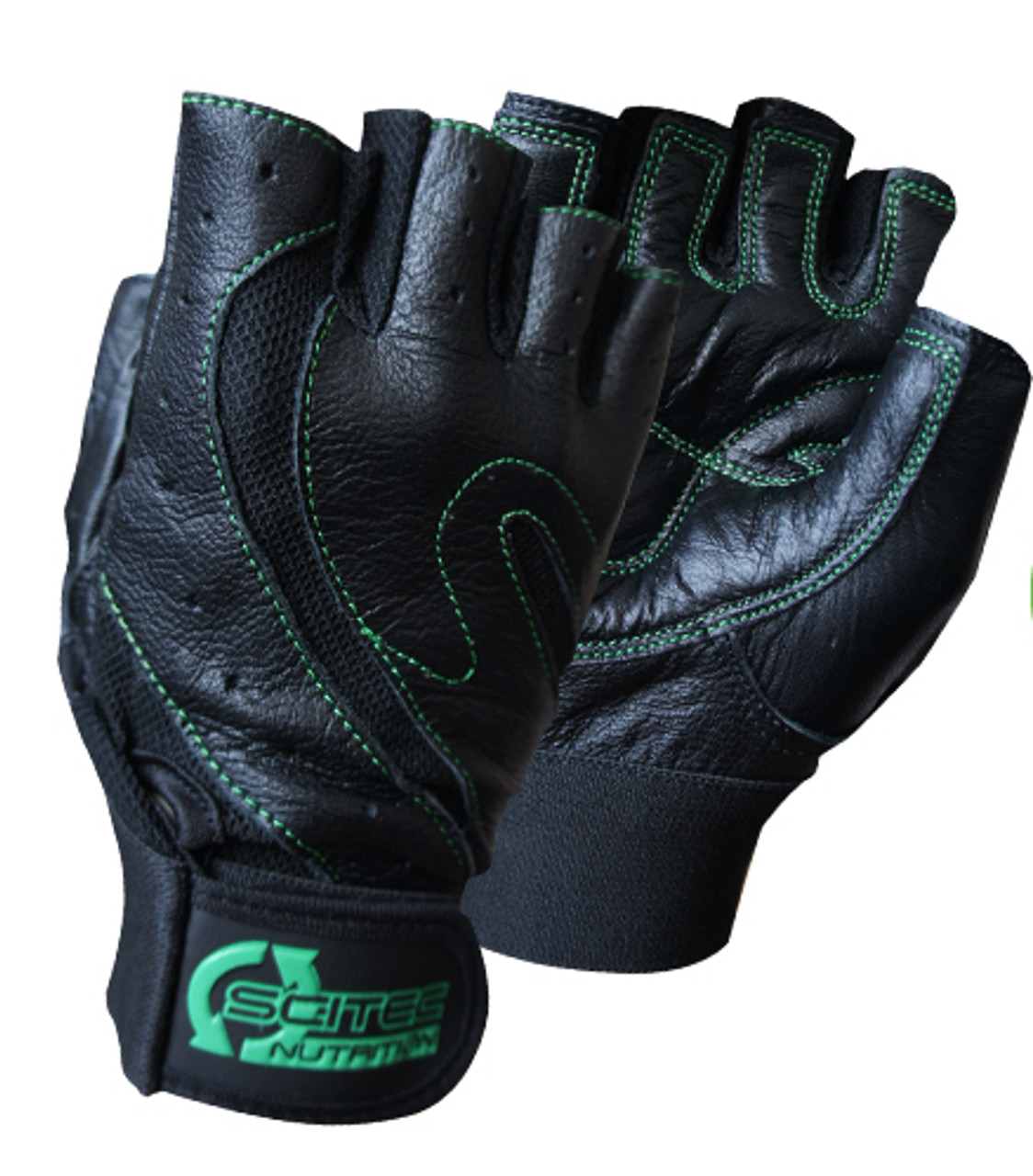 SciTec Nutrition WeightLifting Gloves Green Style Battle