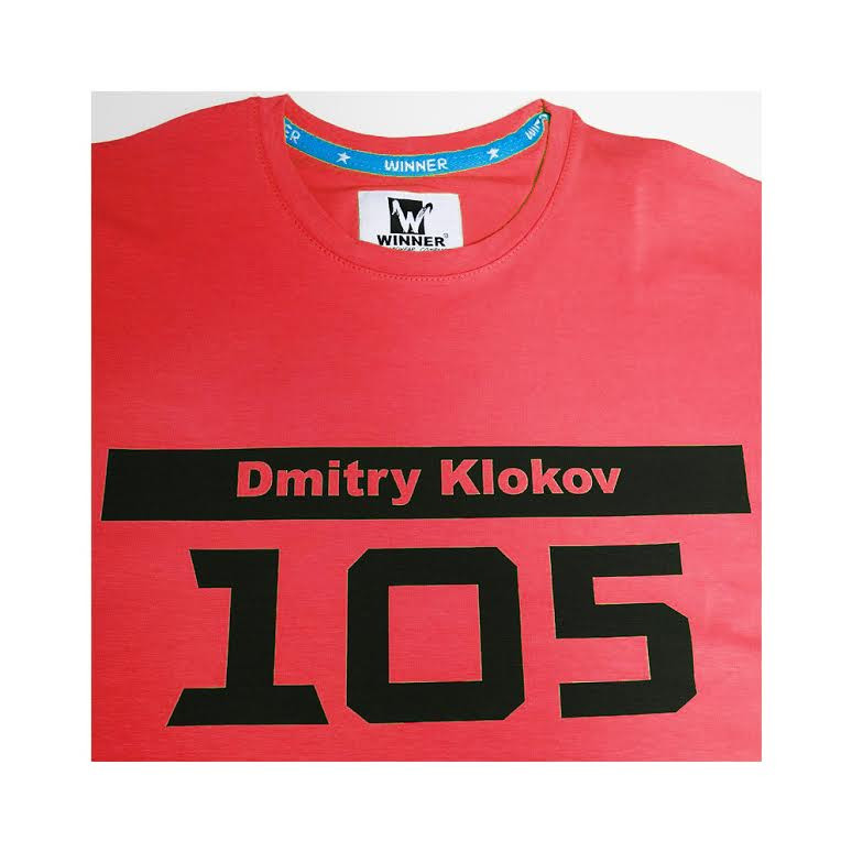 KLOKOV 105 WINNER T-SHIRT CORAL 