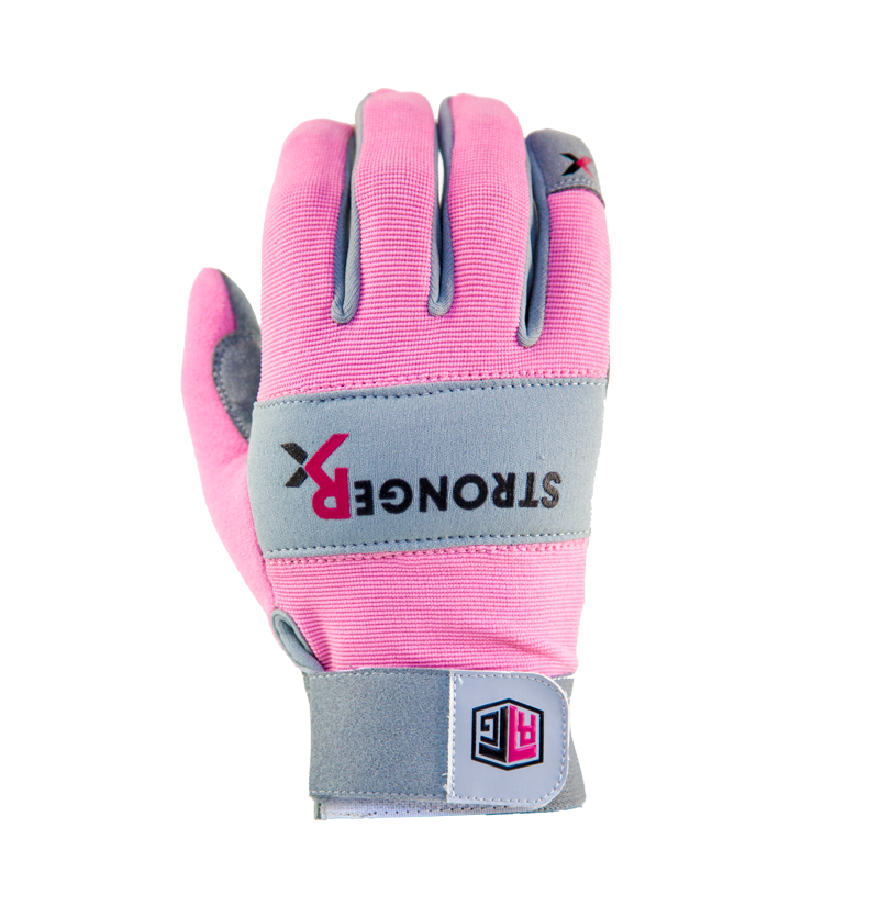 pink battle gloves