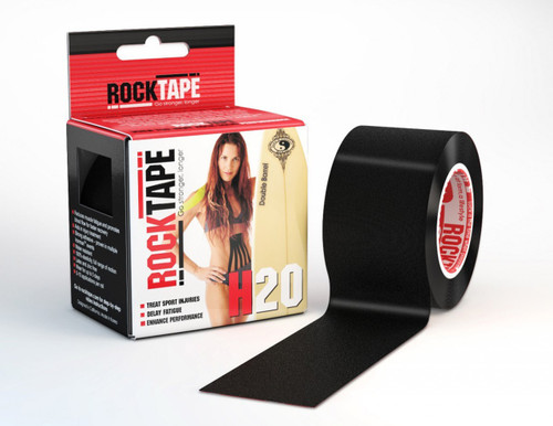 CrossTrainingUK - ROCKTAPE H2O Black 5cm width - 5m length