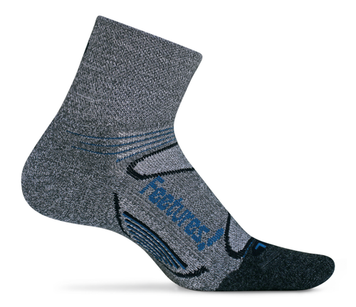 Features Elite Merino+ Cushion Quarter Socks Grey style em2005462 crossfit skiing