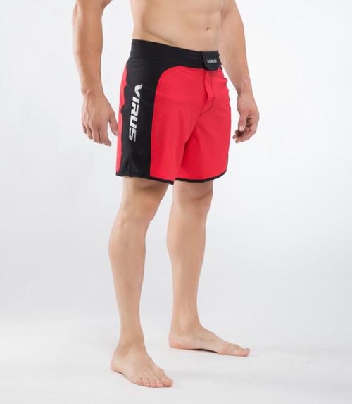 VIRUS MEN'S DISASTER II COMBAT SHORTS (ST2) BLACK/RED WWW.BATTLEBOXUK.COM