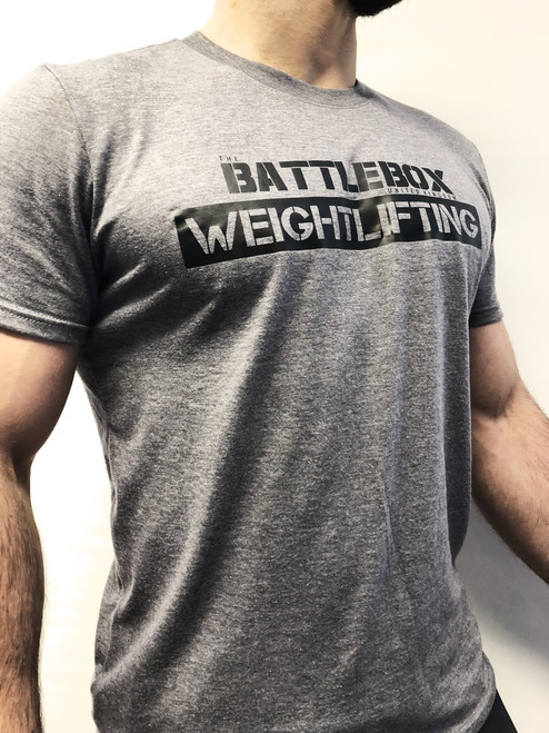 BattleBox UK™ Weightlifting Tee | Heather/Graphite - www.BattleBoxUk.com