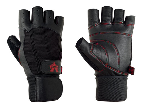 CrossTrainingUK - Valeo Ocelot® Wrist Wrap Lifting Gloves Black