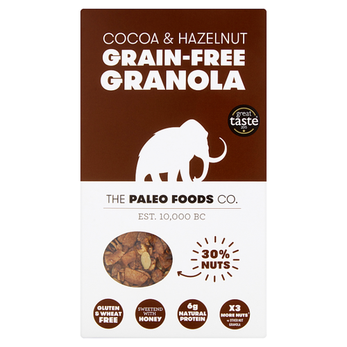 THE PALEO FOODS CO | COCOA & HAZEL GRAIN-FREE GRANOLA | 300G
www.battleboxuk.com