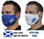 Eco Face Mask 2-Ply Washable Cover Shield Breathable Reusable Double Layer Scotland Flag  - www.BattleBoxUk.com