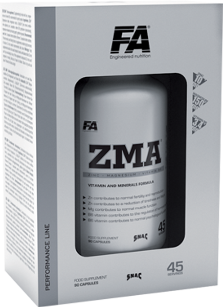 FA ENGINEERED NUTRITION ZMA Zinc, Magnesium and Vitamin B6