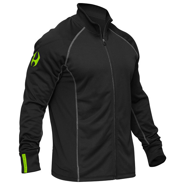 Hylete Apex Ribbed Collar Jacket (black/neon green) www.battleboxuk.com