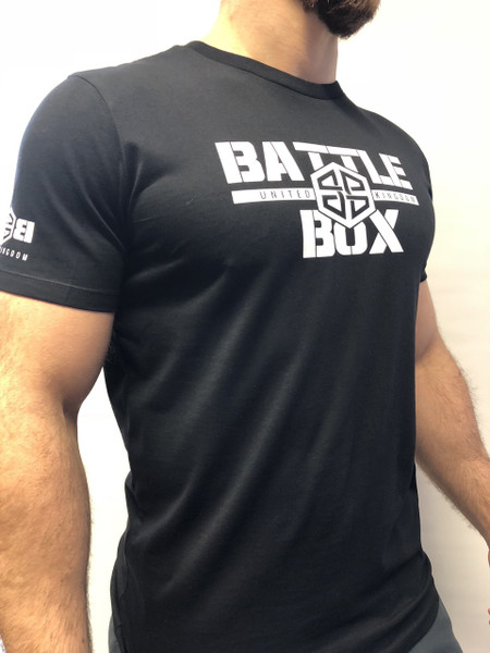 BattleBox UK™ WOD TAINING TEE | WHITE | BLACK