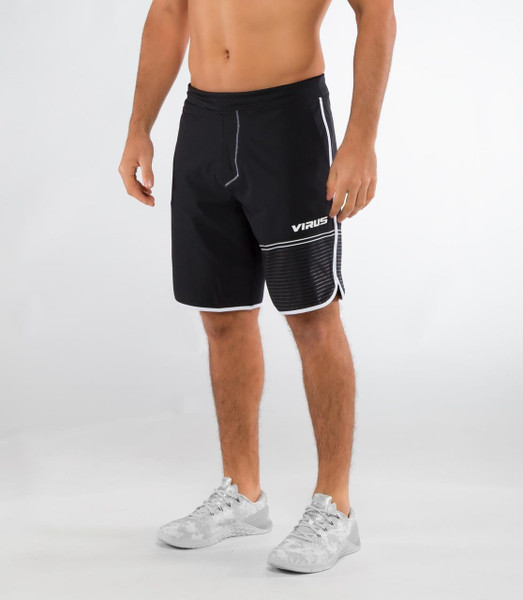 VIRUS | ST5 | MEN'S VELOCITY SHORT | Black White www.battleboxuk.com