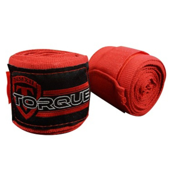 Torque Sports  VELOCITY Elastic Extra Long Hand Wraps 108" Red