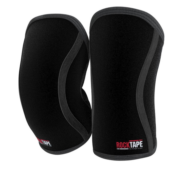 RockTAPE Assassins ® Black Knee Sleeves - Knee Support & Protection Caps 5mm or 7mm - www.BattleBoxUk.com