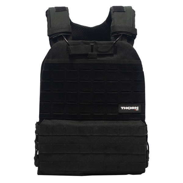 THORN+FIT | TACTICAL Weighted Training Vest Black | Various Packs 9.3kg 6.5kg 4.7kg WOD Fitness  - www.BattleBoxUk.com