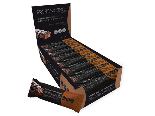 SCITEC NUTRITION | PROTEINISSIMO PRIME | PROTEIN BARS |  DOUBLE CHOCOLATE 
WWW.BATTLEBOXUK.COM