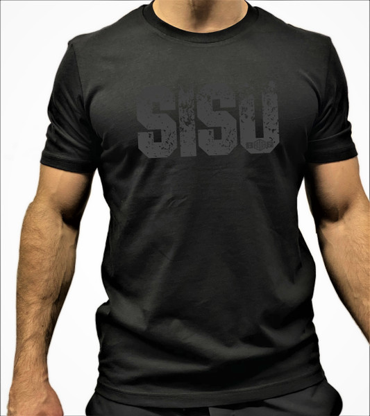 BattleBox UK™ | SISU Edition | T-shirt | Black on Black - www.BattleBoxUk.com