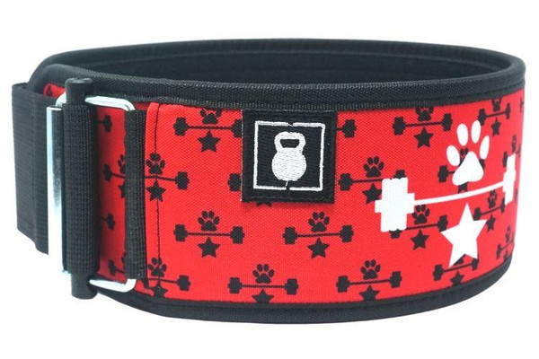 2POOD | RED WAGS & WEIGHTS STRAIGHT WEIGHTLIFTING BELT  - www.BattleBoxUk.com