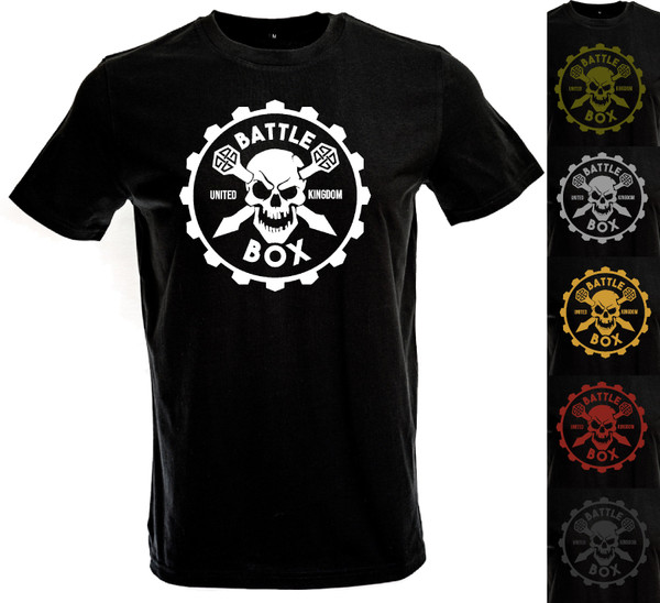 BattleBox UK | Dead Cog | Black Short Sleeve T-shirt 100% Organic Cotton - www.BattleBoxUk.com