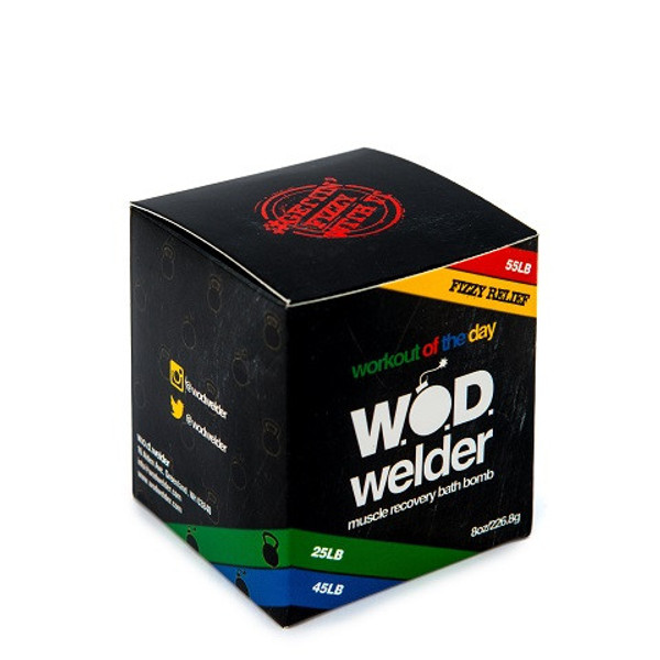 W.O.D. Welder Muscle Recovery Bath Bomb WOD - 
www.battleboxuk.com 