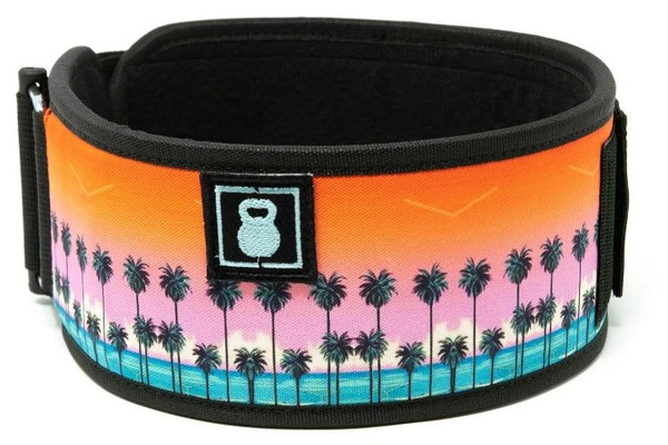 2POOD | TROPICAL PARADISE STRAIGHT WEIGHTLIFTING BELT (w/ WODclamp®)    - www.BattleBoxUk.com