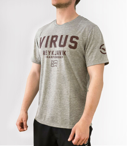 Virus Reykjavik Tee Heather Grey (ST142644) 84316514483 
www.battleboxuk.com 
