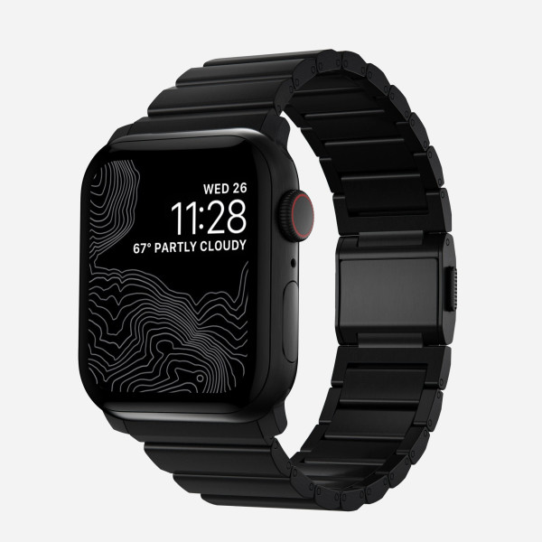 Nomad Apple Watch Series Titanium Band Black Hardware for 45 / 44 / 42 
www.battleboxuk.com