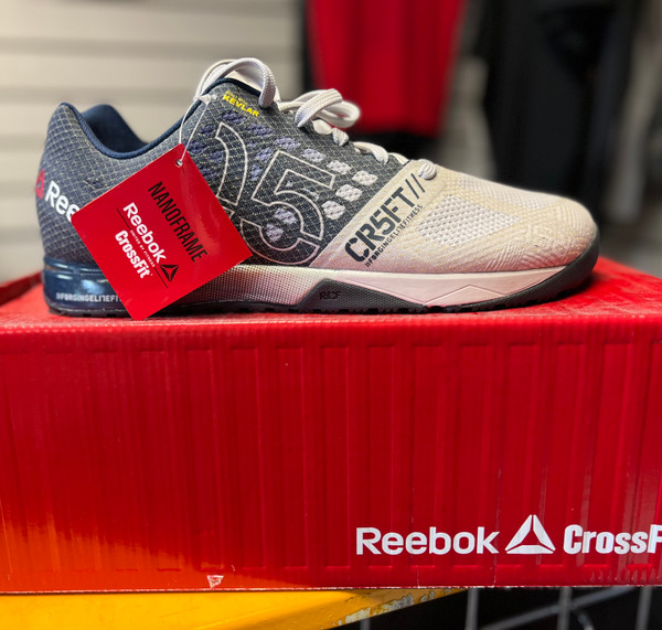 Reebok CrossFit Nano 5.0 Mens UK11.5 US12.5 Steel Navy Black V72410 - www.BattleBoxUk.com
