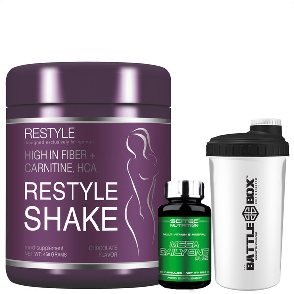 RESTYLE SHAKE,High in fiber + carnitine, HCA,SCITEC NUTRITION