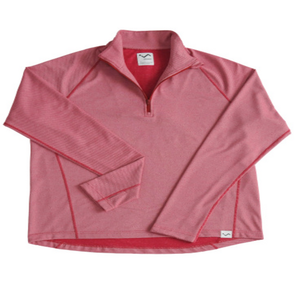 VIVIMOSS CASUAL ZIP TOP PALE RED