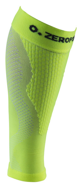 ZERO POINT COMPRESSION PERFORMANCE CALF SLEEVES OX LIME YELLOW - BattleBoxUK.com