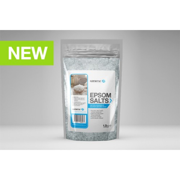 GENETIC SUPLEMENTS "EPSOM SALTS" RELAX RECOVER EASE ACHING MUSCLE PAIN